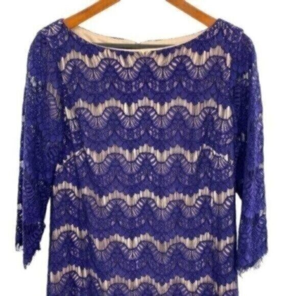 Jessica Howard Women's Lace Illusion Sheath Dress - Picture 4 of 15